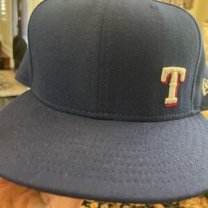 Blue Baseball Cap with T Logo